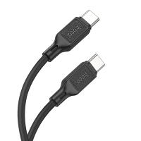 Кабель USB-C HOCO X90 Cool Type-C - Type-C, 3A, 60W, 1 м, черный