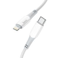 Кабель USB-C HOCO X70 Ferry Type-C - Lightning, 20W, 1 м, белый