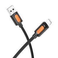 Кабель USB BOROFONE BX114 Structure USB - Lightning, 2.4А, 1 м, черный