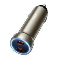 Автомобильное зарядное устройство HOCO Z54B Prosperous, 2xUSB-C, 60W, золотой оптом Автомобильное зарядное устройство HOCO Z54B Prosperous, 2xUSB-C, 60W, золотой