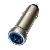 Автомобильное зарядное устройство HOCO Z54 Prosperous, 2xUSB, 3.1A, 15.5W, золотой оптом Автомобильное зарядное устройство HOCO Z54 Prosperous, 2xUSB, 3.1A, 15.5W, золотой