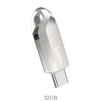 USB флеш-накопитель HOCO UD8 Smart, USB 3.0/Type-C, 32GB, серебристый