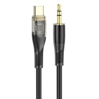 Аудиокабель HOCO UPA25 AUX Jack 3,5 (m) - Type-C (m), 1 м, черный