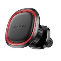 Автомобильный держатель BOROFONE BH124 Roman, магнитный, на воздуховод, черный+красный