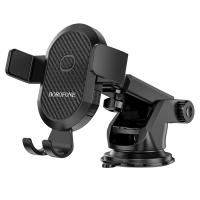 Автомобильный держатель BOROFONE BH39 Amazing, зажимной, на приборная панель/лобовое стекло, черный