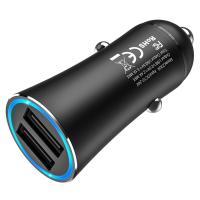 Автомобильное зарядное устройство HOCO Z30A Easy, 2xUSB, 3.1A, черный