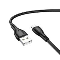 Кабель USB BOROFONE BX121 Energy USB - Lightning, 2.4А, 1 м, черный