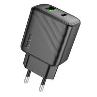 Сетевое зарядное устройство HOCO CS23A Sunlight 1xUSB + 1xUSB-C, 3A, 30W, черный оптом Сетевое зарядное устройство HOCO CS23A Sunlight 1xUSB + 1xUSB-C, 3A, 30W, черный