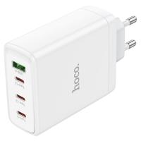 Сетевое зарядное устройство HOCO N31 Leader 1xUSB + 3xUSB-C, 5A, 100W, белый