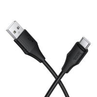 Кабель USB HOCO X124 Bien USB - Type-C, 3A, 1 м, черный