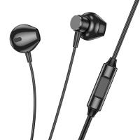 Проводные наушники HOCO M125 Smart, Jack 3.5mm, 1.2 м, черный оптом Проводные наушники HOCO M125 Smart, Jack 3.5mm, 1.2 м, черный