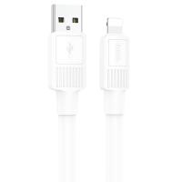 Кабель USB HOCO X84 Solid USB - Lightning, 2.4А, 1 м, белый