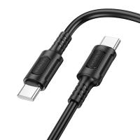 Кабель USB-C BOROFONE BX111 Feliz Type-C - Type-C, 3A, 60W, 1 м, черный