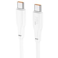 Кабель USB-C HOCO X93 Force Type-C - Type-C, 100W, 2 м, белый