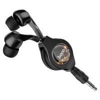 Проводные наушники HOCO M68 Easy clip, Jack 3.5mm, 65 см, черный