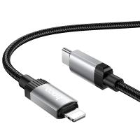 Кабель USB-C HOCO X117 Star Type-C - Lightning, 27W, 1 м, черный