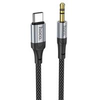 Аудиокабель HOCO UPA26 AUX Jack 3,5 (m) - Type-C (m), 1 м, черный