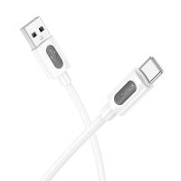 Кабель USB BOROFONE BX114 Structure USB - Type-C, 3A, 1 м, белый