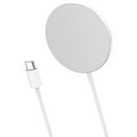 Беспроводное зарядное устройство MagSafe HOCO CW29 Magnetic, 5W/7.5W/10W/15W, белый