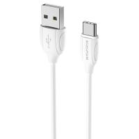 Кабель USB BOROFONE BX19 Benefit USB - Type-C, 1.3А, 1 м, белый