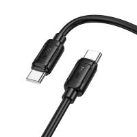 Кабель USB-C HOCO X115 Surpass Type-C - Type-C, 3A, 60W, 1 м, черный