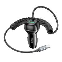 Автомобильное зарядное устройство HOCO Z58B Rank, 1xUSB с Кабелем Type-C, 48W, черный оптом Автомобильное зарядное устройство HOCO Z58B Rank, 1xUSB с Кабелем Type-C, 48W, черный