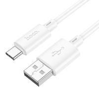 Кабель USB HOCO X88 Gratified USB - Type-C, 3A, 2 м, белый