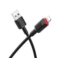 Кабель USB BOROFONE BX110 Beneficio USB - Lightning, 2.4А, 1 м, черный