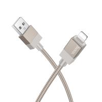 Кабель USB HOCO X110 Honorific USB - Lightning, 2.4А, 1 м, золотой
