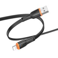 Кабель USB BOROFONE BX118 Esplendido USB - Lightning, 2.4А, 1 м, черный