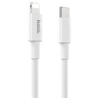Кабель USB-C HOCO X56 Type-C - Lightning, 3A, 20W, 1 м, белый