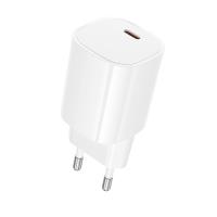 Сетевое зарядное устройство BOROFONE BA103A Pudding 1xUSB-C, 20W, белый