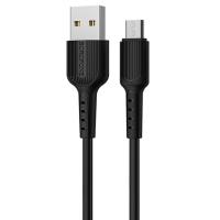 Кабель USB BOROFONE BX16 Easy USB - MicroUSB, 2А, 1 м, черный