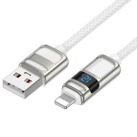 Кабель USB HOCO U137 Line USB - Lightning, 2.4А, 12W, 1.2 м, белый