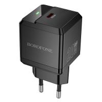 Сетевое зарядное устройство BOROFONE BN18 Intenso 1xUSB-C, 20W, черный