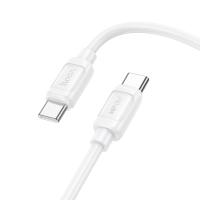 Кабель USB-C HOCO X115 Surpass Type-C - Type-C, 3A, 60W, 1 м, белый