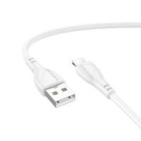 Кабель USB BOROFONE BX121 Energy USB - Lightning, 2.4А, 1 м, белый