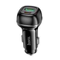 Автомобильное зарядное устройство HOCO Z58A Rank, 1xUSB + 1xUSB-C, 48W, черный оптом Автомобильное зарядное устройство HOCO Z58A Rank, 1xUSB + 1xUSB-C, 48W, черный