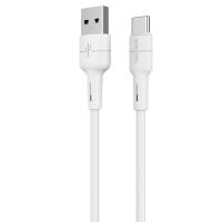 Кабель USB BOROFONE BX30 Silicone USB - Type-C, 2.4А, 1 м, белый