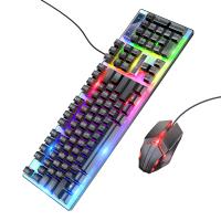 Клавиатура и мышь игровые HOCO GM18 Luminous, черный