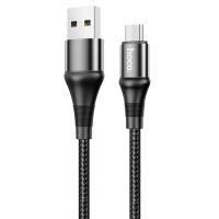 Кабель USB HOCO X50 Excellent USB - MicroUSB, 2.4А, 1 м, черный