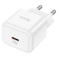 Сетевое зарядное устройство HOCO N32 Glory 1xUSB-C, 30W, белый оптом Сетевое зарядное устройство HOCO N32 Glory 1xUSB-C, 30W, белый