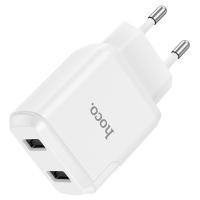 Сетевое зарядное устройство HOCO N7 Speedy 2xUSB, 2.1A, 10.8W, белый