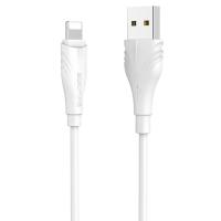 Кабель USB BOROFONE BX18 Optimal USB - Lightning, 2А, 1 м, белый