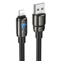 Кабель USB HOCO U143 Joy USB - Lightning, 5A, 1.2 м, черный