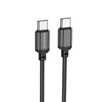 Кабель USB-C BOROFONE BX87 Sharp Type-C - Type-C, 3A, 60W, 2 м, черный