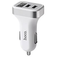 Автомобильное зарядное устройство HOCO Z3, 2xUSB, 3.1A, белый