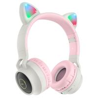 Беспроводные наушники накладные HOCO W27 Cat ear, Bluetooth, серый