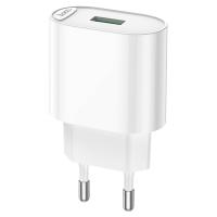 Сетевое зарядное устройство HOCO C109A Fighter 1xUSB, 3.0A, 18W, белый