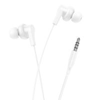 Проводные наушники HOCO M114 Jia, Jack 3.5mm, 1.2 м, белый оптом Проводные наушники HOCO M114 Jia, Jack 3.5mm, 1.2 м, белый
